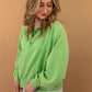 Presley Button Up Pullover in Green