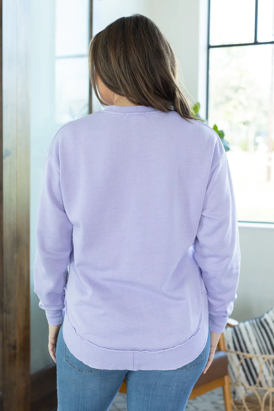 Vintage Wash Pullover by Michelle Mae in Lavender