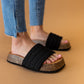 Chloe Chunky Slide in Black