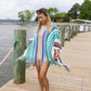 Mariana Striped Poncho w/ Tassels