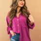 Madelyn Magenta Button Up