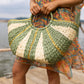 Woven Straw Tote Bag