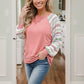 Candy Striped Raglan Pullover