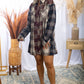 Chasin' You Tunic Flannel - Dress