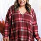 Draped In Plaid Sweater Dolman