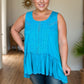 Electric Teal Sleeveless Top