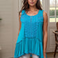 Electric Teal Sleeveless Top