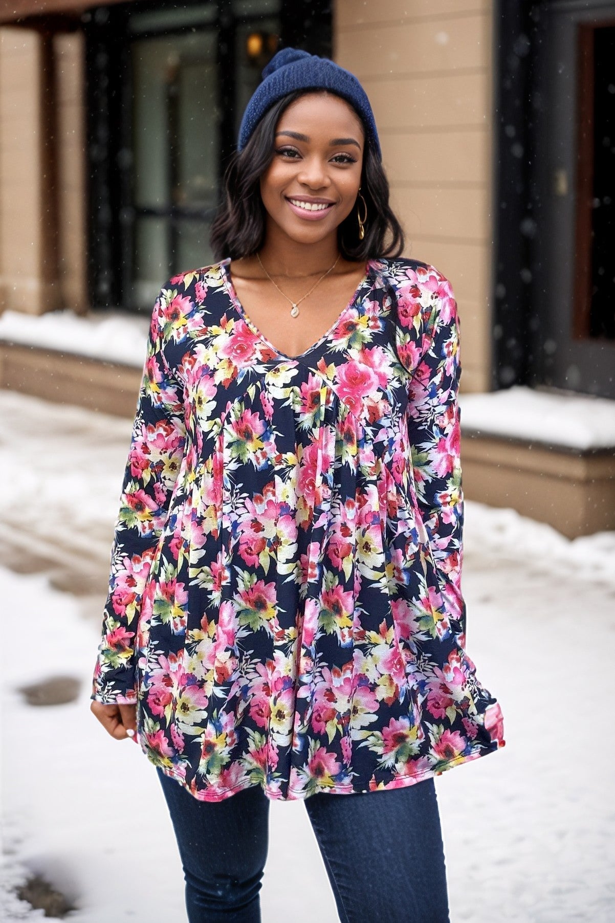 Electric Floral Babydoll