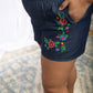 Embroidered Paradise Shorts