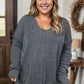 Gunmetal Grey - Knit Pullover