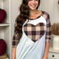 Heart of Plaid Raglan