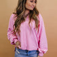 Penny Pink Long Sleeve Knit Top