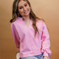 Penny Pink Long Sleeve Knit Top