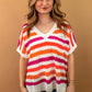 Genevieve Striped Knit Top