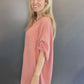 I'm Blushing - Waffle Knit Dolman