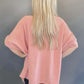 I'm Blushing - Waffle Knit Dolman