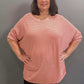 I'm Blushing - Waffle Knit Dolman