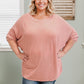 I'm Blushing - Waffle Knit Dolman