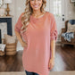 I'm Blushing - Waffle Knit Dolman