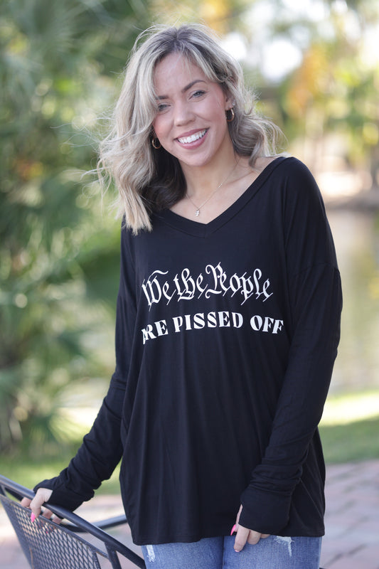 We The People Thumbhole Top