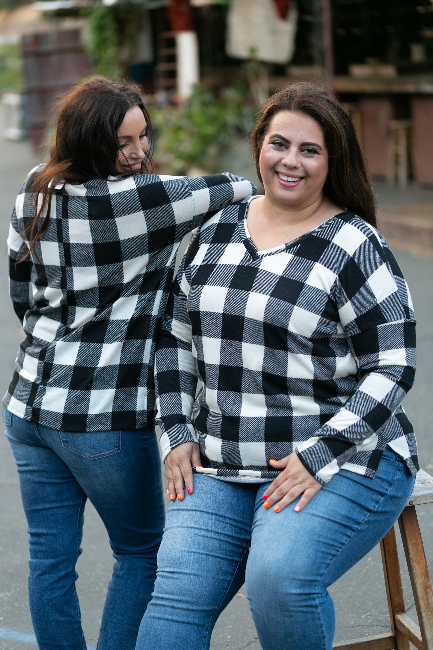 Mad About Plaid Pullover - Ivory