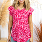 Pink Lady Ruffle Sleeve