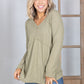 Olive Eyes Waffle Knit Tunic