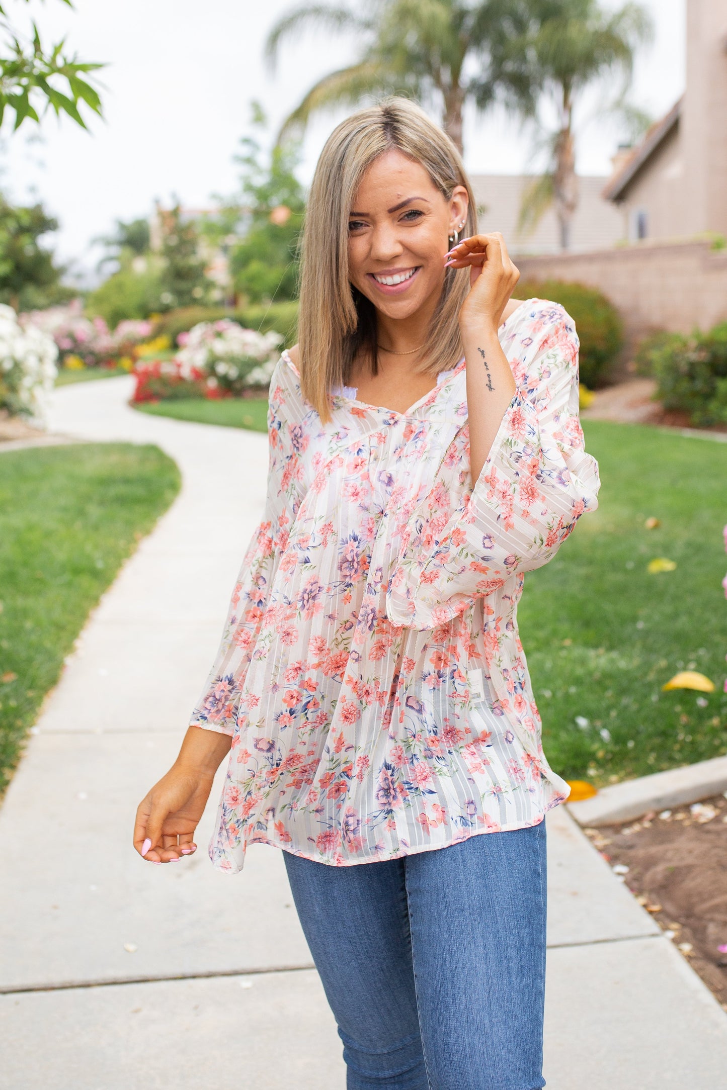 Sheer to Love Short Sleeve Top