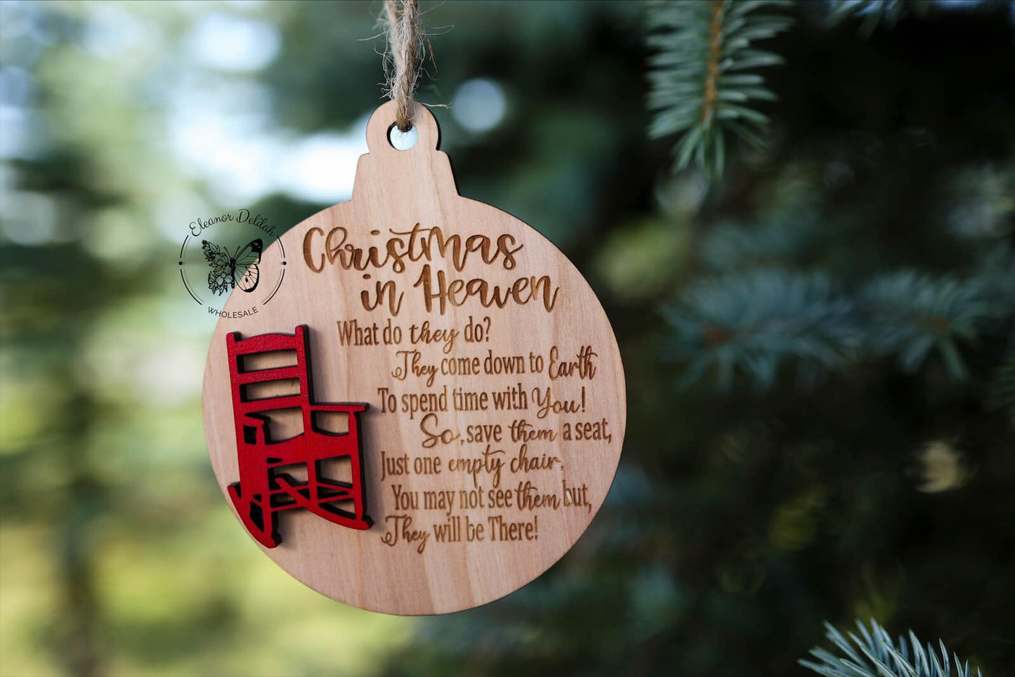 Christmas in heaven ornament