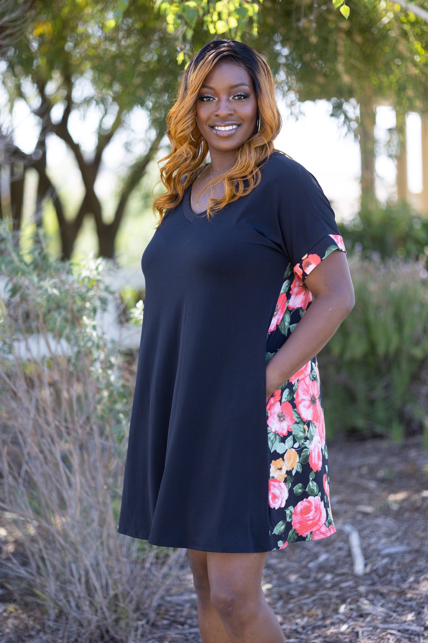 Double Take Short Sleeve Dress